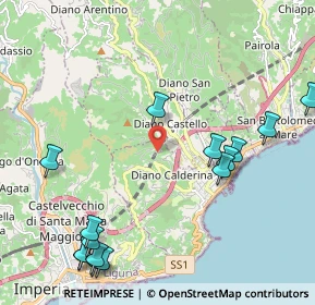 Mappa Strada Colla dei Rossi, 18013 Diano Castello IM, Italia (2.73267)