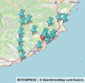 Mappa Strada Colla dei Rossi, 18013 Diano Marina IM (6.63059)