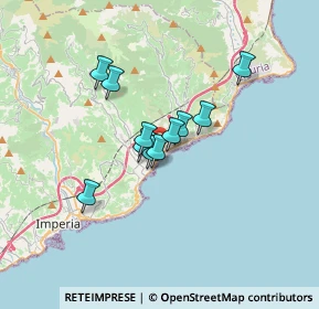 Mappa Via alla Rovere, 18013 Diano Marina IM, Italia (2.33636)