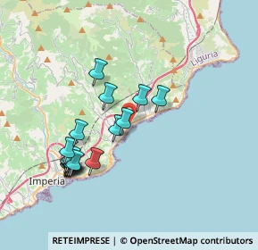 Mappa Via alla Rovere, 18013 Diano Marina IM, Italia (3.67353)