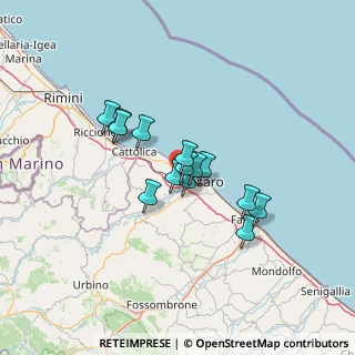 Mappa Strada dell' acquabona, 61121 Pesaro PU, Italia (9.63714)