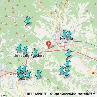 Mappa Strada Regionale 435 Lucchese, 51100 Pistoia PT, Italia (5.59063)