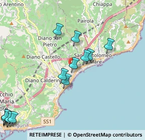 Mappa Via Cà Rossa, 18013 Diano Marina IM, Italia (2.844)