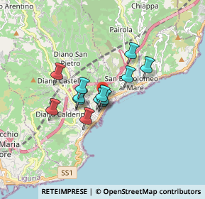 Mappa Via Cà Rossa, 18013 Diano Marina IM, Italia (1.15)