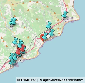 Mappa Via Cà Rossa, 18013 Diano Marina IM, Italia (5.09765)