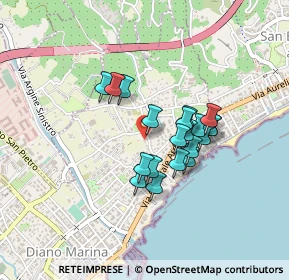 Mappa Via Cà Rossa, 18013 Diano Marina IM, Italia (0.327)