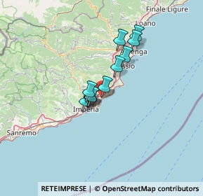 Mappa Via Cà Rossa, 18013 Diano Marina IM, Italia (8.95)