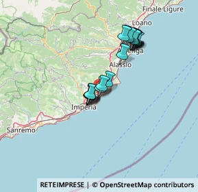 Mappa Via Cà Rossa, 18013 Diano Marina IM, Italia (11.7475)