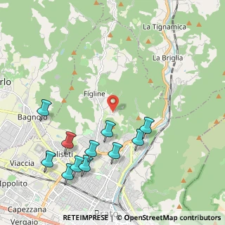Mappa Via degli Olivi, 59100 Prato PO, Italia (2.45)