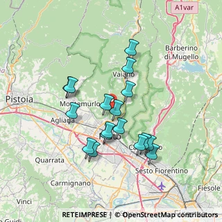 Mappa Via degli Olivi, 59100 Prato PO, Italia (6.50059)