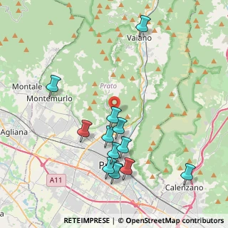 Mappa Via degli Olivi, 59100 Prato PO, Italia (4.3175)