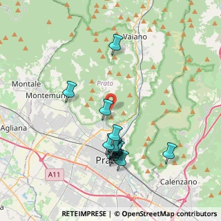 Mappa Via degli Olivi, 59100 Prato PO, Italia (3.92133)