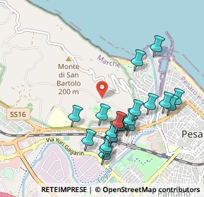 Mappa Via del Monastero, 61121 Pesaro PU, Italia (0.9875)