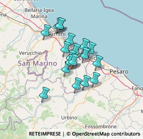 Mappa Via Stadio, 47833 Morciano di Romagna RN, Italia (9.78737)