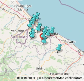 Mappa Via Stadio, 47833 Morciano di Romagna RN, Italia (8.70071)