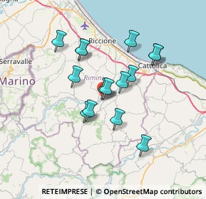 Mappa Via Stadio, 47833 Morciano di Romagna RN, Italia (5.888)