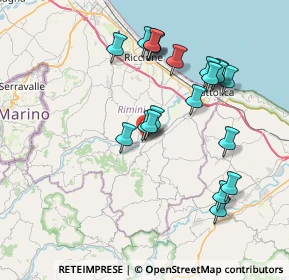 Mappa Via Stadio, 47833 Morciano di Romagna RN, Italia (7.541)