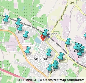 Mappa Via Tevere, 51031 Agliana PT, Italia (1.295)