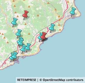 Mappa SS 1 Via Aurelia, 18013 Diano Marina IM, Italia (4.085)