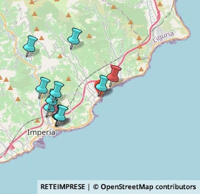 Mappa SS 1 Via Aurelia, 18013 Diano Marina IM, Italia (3.84364)