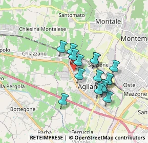 Mappa Via Prato, 51031 Agliana PT, Italia (1.43813)
