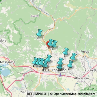 Mappa San Cassiano Di Moriano, 55100 Lucca LU, Italia (7.08267)
