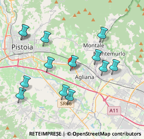 Mappa Via Galcigliana, 51031 Agliana PT, Italia (4.24308)