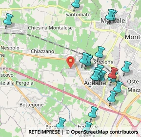 Mappa Via Galcigliana, 51031 Agliana PT, Italia (2.459)