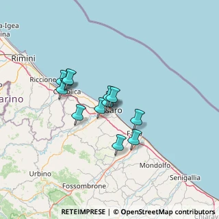 Mappa Via Gioacchino Rossini, 61100 Pesaro PU, Italia (10.48333)