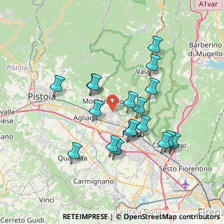 Mappa Viale A. Labriola, 59013 Montemurlo PO, Italia (7.02333)