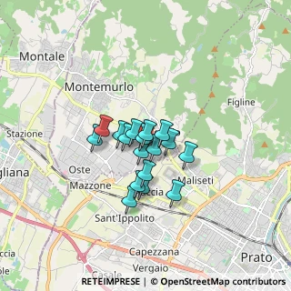 Mappa Viale A. Labriola, 59013 Montemurlo PO, Italia (1.06353)