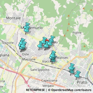 Mappa Viale A. Labriola, 59013 Montemurlo PO, Italia (1.86947)