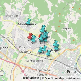 Mappa Viale A. Labriola, 59013 Montemurlo PO, Italia (1.041)