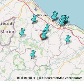 Mappa Via Serrata, 47833 Morciano di Romagna RN, Italia (7.2855)