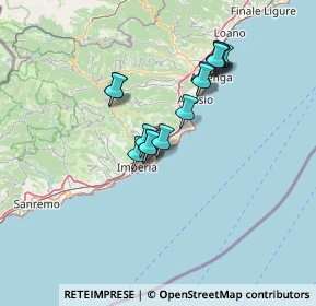 Mappa 18013 Diano Marina IM, Italia (11.56667)