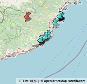 Mappa 18013 Diano Marina IM, Italia (12.284)