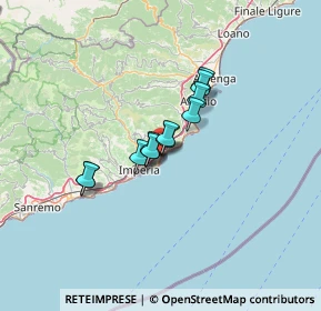 Mappa 18013 Diano Marina IM, Italia (7.97917)