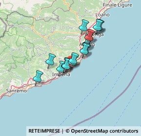 Mappa 18013 Diano Marina IM, Italia (9.96056)