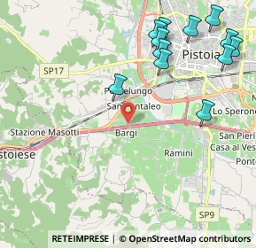 Mappa Via di Bargi, 51100 Pistoia PT, Italia (2.6425)
