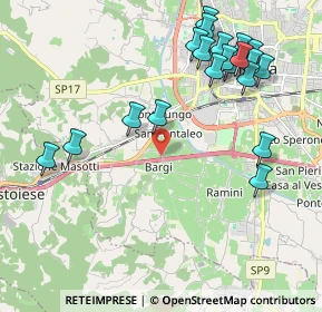 Mappa Via di Bargi, 51100 Pistoia PT, Italia (2.409)