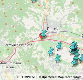 Mappa Via di Bargi, 51100 Pistoia PT, Italia (6.313)