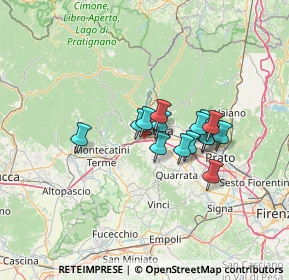 Mappa Via di Bargi, 51100 Pistoia PT, Italia (9.752)