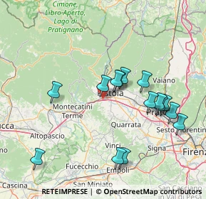 Mappa Via di Bargi, 51100 Pistoia PT, Italia (15.51667)