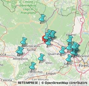 Mappa Via di Bargi, 51100 Pistoia PT, Italia (15.5965)