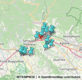 Mappa Via di Bargi, 51100 Pistoia PT, Italia (5.05308)