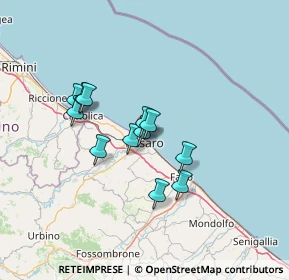 Mappa Viale della Vittoria, 61121 Pesaro PU, Italia (10.5075)