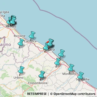 Mappa Via Luca della Robbia, 61122 Pesaro PU, Italia (21.2375)