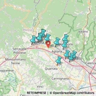 Mappa Via di Chiazzano, 51100 Pistoia PT, Italia (5.63846)