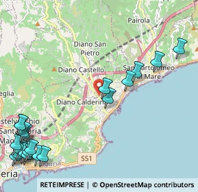 Mappa Via Diano Castello, 18183 Diano Marina IM, Italia (3.2345)