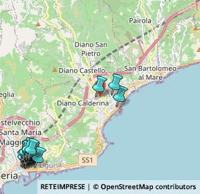 Mappa Via Diano Castello, 18183 Diano Marina IM, Italia (3.479)